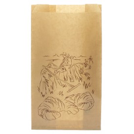 Paper Food Bag Kraft "Siega" 12+6x20cm (1000 Units)