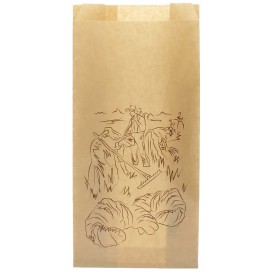Paper Food Bag Kraft "Siega" 14+7x28cm (250 Units) 