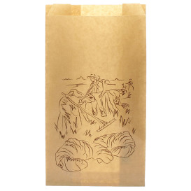 Paper Food Bag Kraft "Siega" 18+7x32cm (1000 Units)