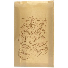 Paper Food Bag Kraft "Siega" 22+7x36cm (250 Units) 