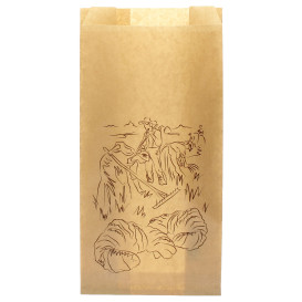 Paper Food Bag "Siega" Kraft 18+7x50cm (100 Units) 