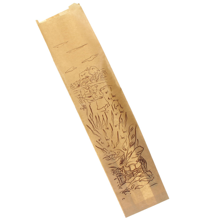 Paper Food Bag Kraft "Siega" 12+9x58cm (250 Units) Paper Food Bag Kraft "Siega" 12+9x58cm (250 Units)
