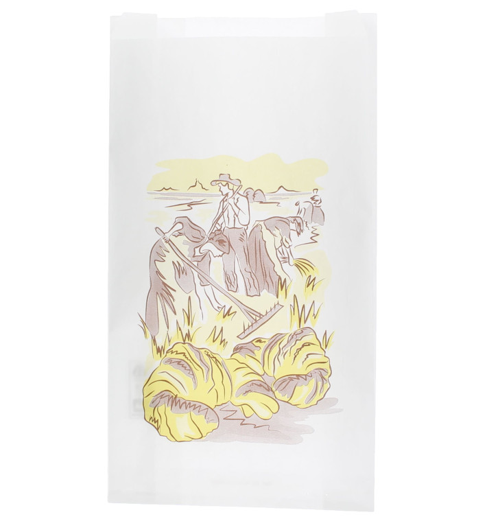 Paper Food Bag "Siega" 14+7x24cm (1000 Units) Paper Food Bag "Siega" 14+7x24cm (1000 Units)