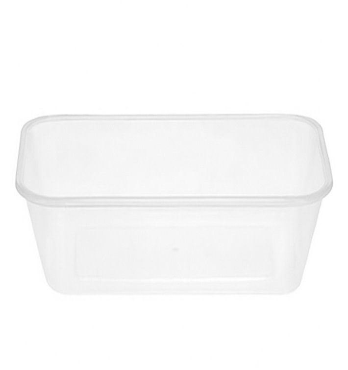 Plastic Deli Container PP Rectangular Shape 750 ml (50 Units) Plastic Deli Container PP Rectangular Shape 750 ml (50 Units)