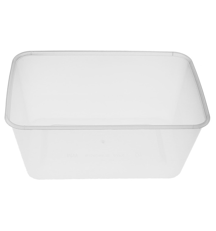 Plastic Deli Container PP Rectangular Shape 1000ml (50 Units) Plastic Deli Container PP Rectangular Shape 1000ml (50 Units)