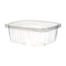 Plastic Hinged Deli Container OPS 250ml (60 Units) 