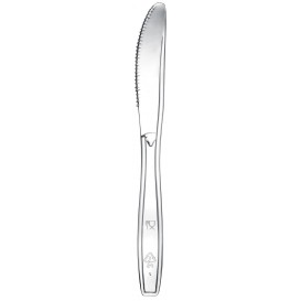 Plastic Knife Premium PS Clear 19cm (50 Units) 