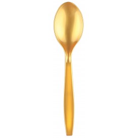 Plastic Spoon PS Premium Gold 19cm (1000 Units)