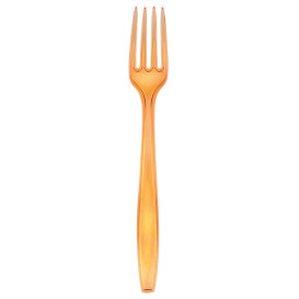 Plastic Fork PS Premium Orange 19cm (1000 Units)