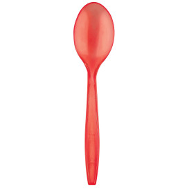 Plastic Spoon PS Premium Red 19cm (1000 Units)