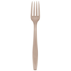 Plastic Fork PS Premium Beige 19cm (1000 Units)