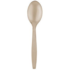 Plastic Spoon PS Premium Beige 19cm (1000 Units)