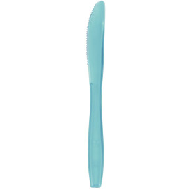 Plastic Knife PS Premium Turquoise 10cm (50 Units) 