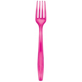 Plastic Fork PS Premium Fuchsia 19cm (1000 Units)