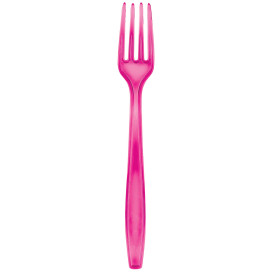 Plastic Fork PS Premium Fuchsia 19cm (1000 Units)