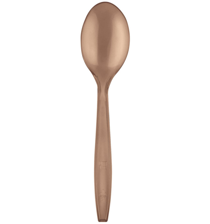 Plastic Spoon PS Premium Brown 19cm (1000 Units) Plastic Spoon PS Premium Brown 19cm (1000 Units)
