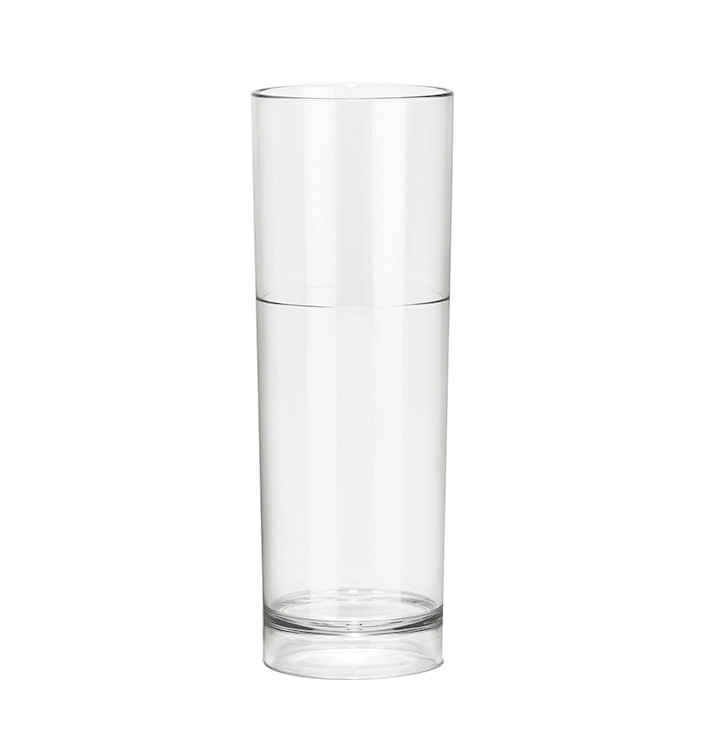 Plastic Collins Glass Reusable SAN Clear 200ml (6 Units) Plastic Collins Glass Reusable SAN Clear 200ml (6 Units)