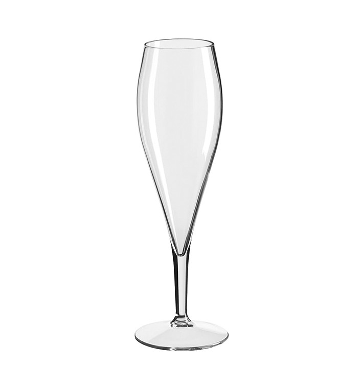 Reusable Plastic Flute Sparkling Wine Clear Tritan 375ml (1 Unit) Reusable Plastic Flute Sparkling Wine Clear Tritan 375ml (1 Unit)