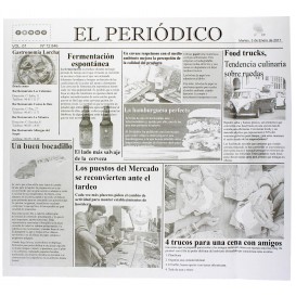Paper Food Wrap Grease-Proof "Periodico" 28x31cm (1000 Units) 