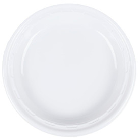 Plastic Plate PS "Famous Impact" White 28 cm (500 Units)