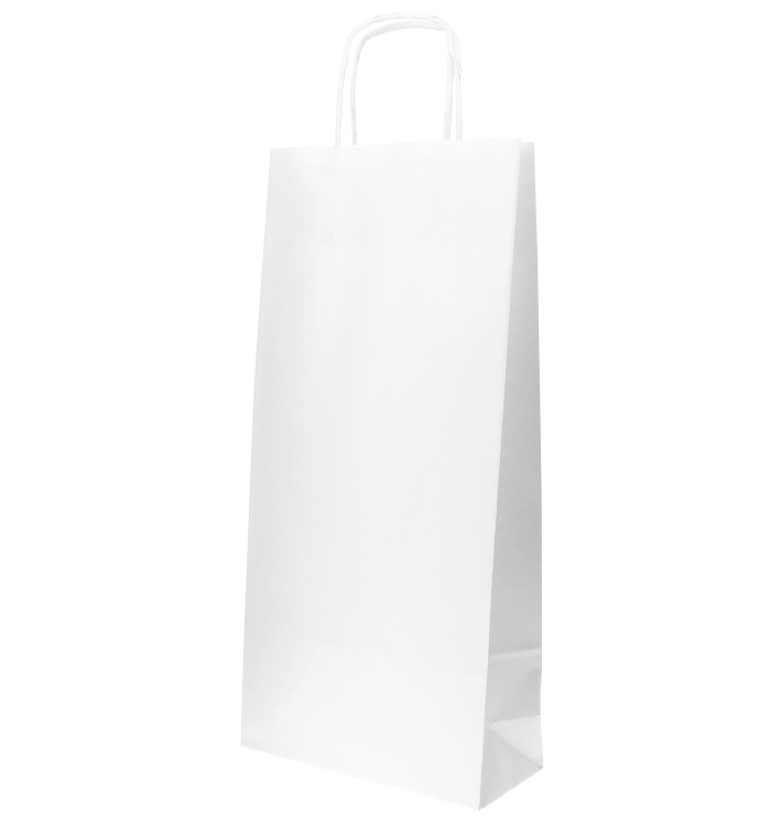 white shopping bolsas with handles