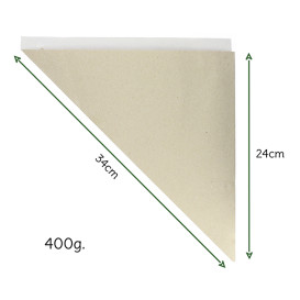 Paper Food Cone Natural 34cm 400g (1.000 Units)
