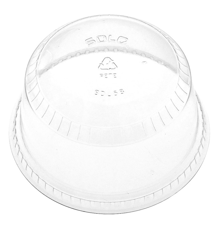 Plastic Dome Lid PET Crystal Ø9,2cm (50 Units) Plastic Dome Lid PET Crystal Ø9,2cm (50 Units)