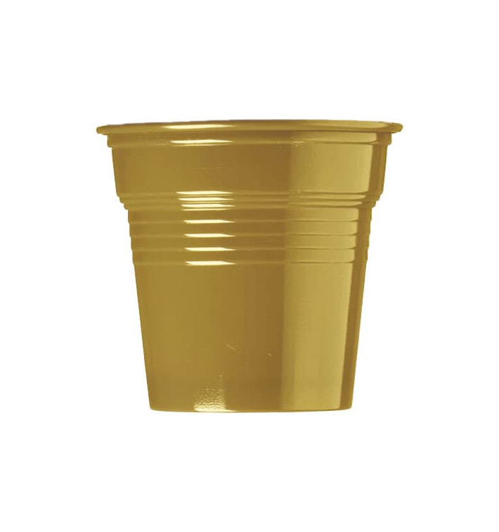 Plastic Shot PS Gold 80ml Ø5,7cm (750 Units) Plastic Shot PS Gold 80ml Ø5,7cm (750 Units)