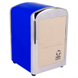 Napkin Steel Dispenser "Miniservis" Blue 10,5x9,7x14cm  (1 Unit)