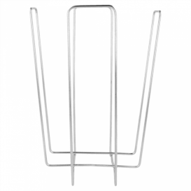 Wire Napkin Holder Silver 22x22x18cm (1 Unit) 