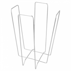 Wire Napkin Holder Silver 22x22x18cm (1 Unit) 