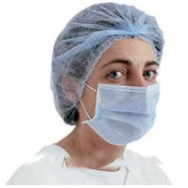Disposable Surgical Mask Rectangular Shape "TST" Blue 2C (1000 Units)