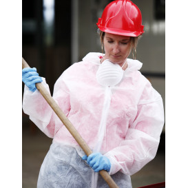 Disposable Plastic Coverall "TST" PP Hood Zipper 25g Size L (1 Unit) 