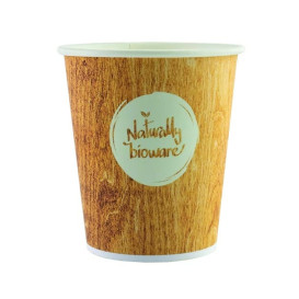 Paper Cup PLA "BioWare" Eco-Friendly 4 Oz/120ml Ø6,2cm (80 Units)