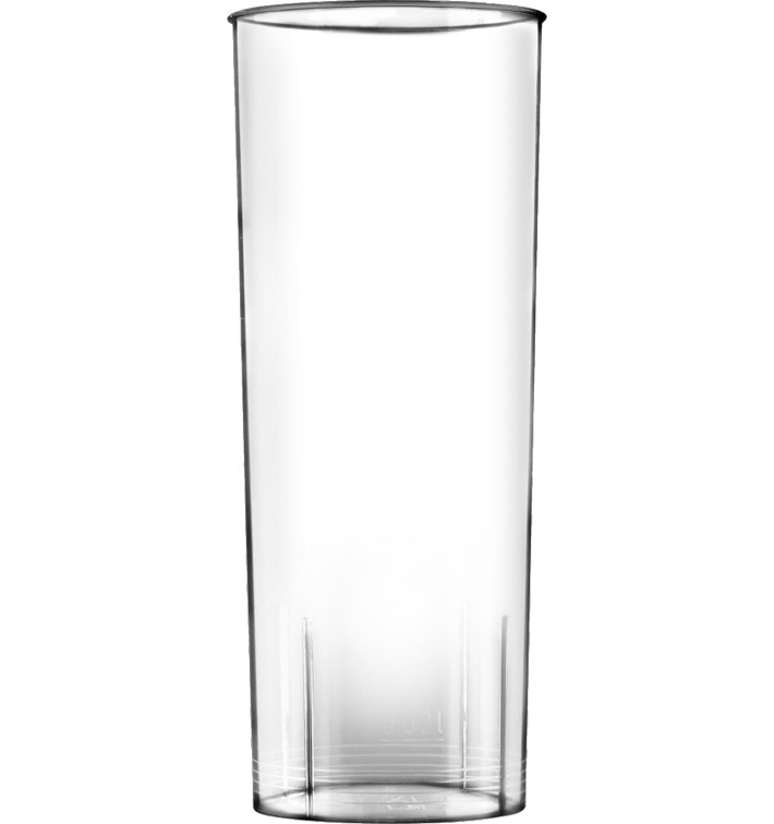 Plastic Cup PS "Moon" Orange Clear 350ml (400 Units)