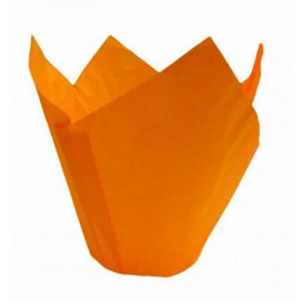 Cupcake Liner Tulip shape Orange Ø5x4,2/7,2cm (2160 Units)