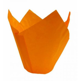 Cupcake Liner Tulip shape Orange Ø5x4,2/7,2cm (2160 Units)