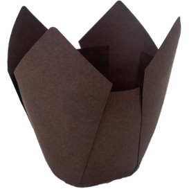 Cupcake Liner Tulip shape Brown Ø5x5/8cm (2000 Units)