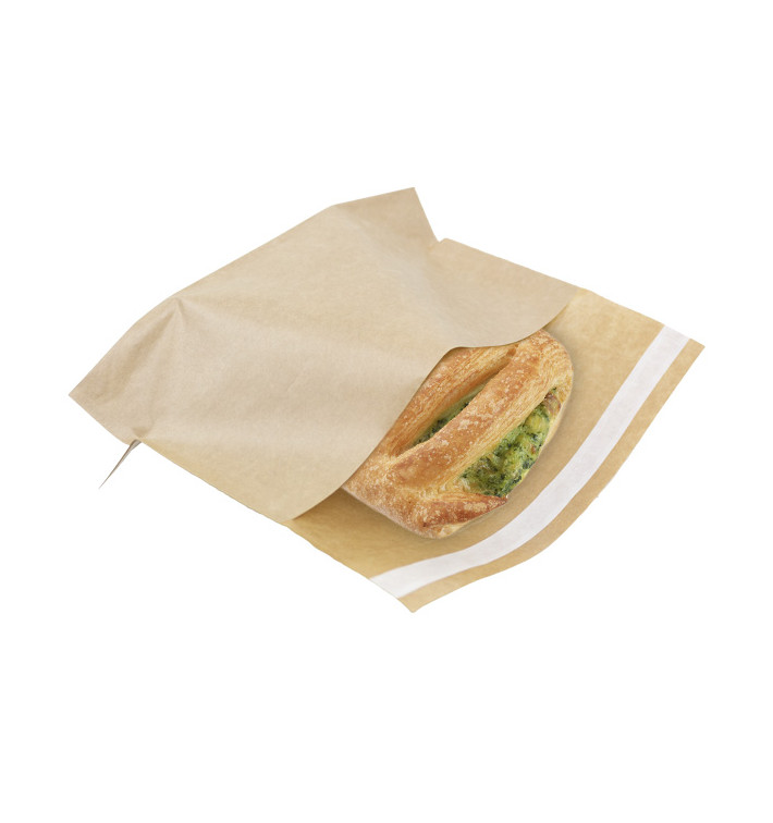 Paper Food Bag Autoseal Kraft 21x17cm (2400 Units) Paper Food Bag Autoseal Kraft 21x17cm (2400 Units)