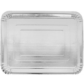 Paper Tray Rectangular shape Silver 10x16 cm (100 Units) 