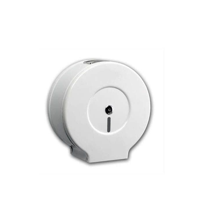 Plastic Paper Roll Dispenser 300m Epoxi White (1 Unit) Plastic Paper Roll Dispenser 300m Epoxi White (1 Unit)
