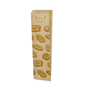 Paper Food Bag "Panes" 9+5x50cm (125 Units) 