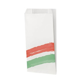 Paper Burger Bag Grease-Proof Design 14+5x23cm (1000 Uds)