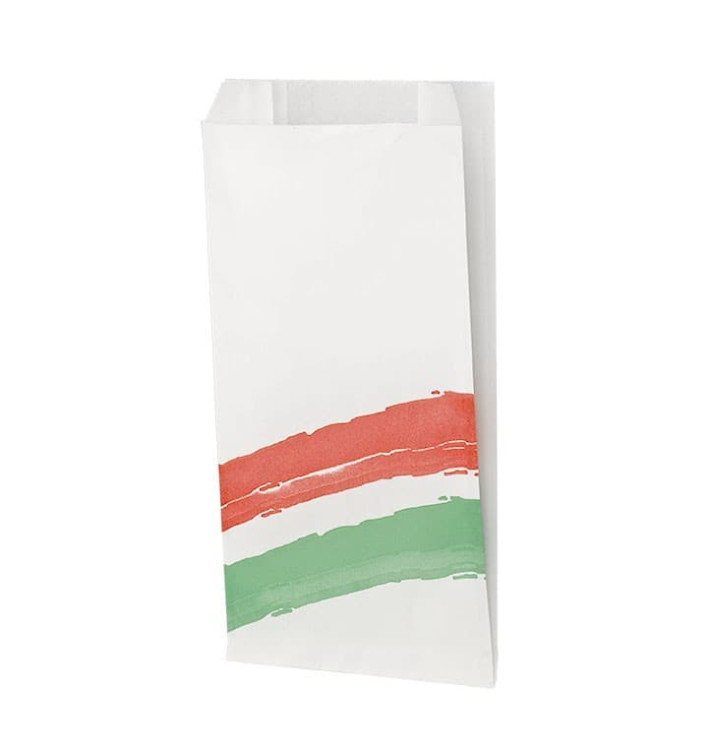Paper Burger Bag Grease-Proof Design 14+7x27cm (125 Units) Paper Burger Bag Grease-Proof Design 14+7x27cm (125 Units)