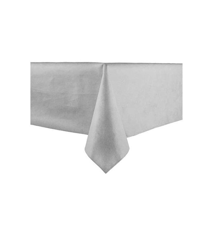Tablecloth Novotex Non-Woven Grey 100x100cm (150 Units) Tablecloth Novotex Non-Woven Grey 100x100cm (150 Units)