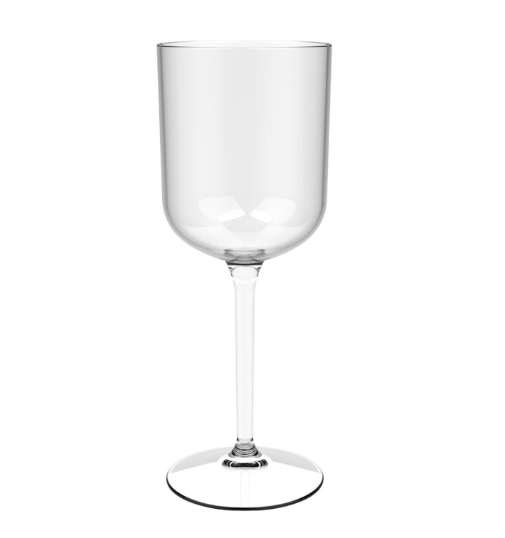 Reusable Plastic Glass Wine "Tritan" Clear 470ml (6 Units)