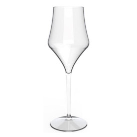 Reusable Plastic Glass Wine "Tritan" Clear 320ml (6 Units)