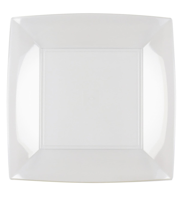 Reusable Plate Flat Clear "Bio Based" "Nice" PP 23 cm (25 Units) Reusable Plate Flat Clear "Bio Based" "Nice" PP 23 cm (25 Units)