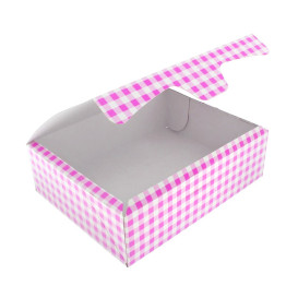 Paper Bakery Box Pink 18,2x13,6x5,2cm 500g (250 Units)