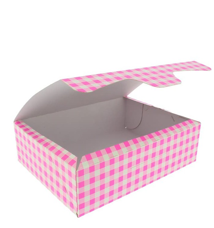 Paper Bakery Box Pink 18,2x13,6x5,2cm 500g (250 Units)